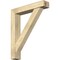 Ekena Millwork Traditional Block Rough Sawn Bracket w/ Offset Brace, Douglas Fir, 6"W x 30"D x 36"H BKT0604X30X36TRA05RDF - alternate 1